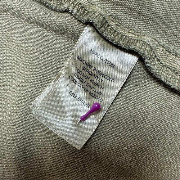 Kenar Military Anorak Jacket Olive Green Utility Pockets Lightweight L - Picture 3 of 8